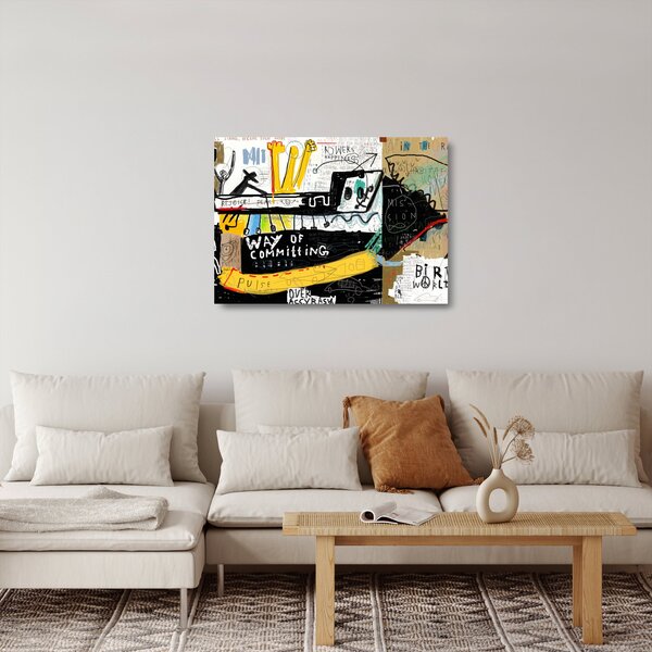 Sklenený obraz - Graffiti (70x50 cm)