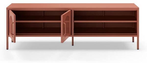 MUZZA TV stolík orid 160 x 50 cm terakota
