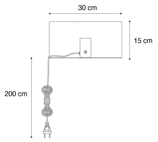 Moderná nástenná lampa čierna magnetická nastaviteľná - Muro