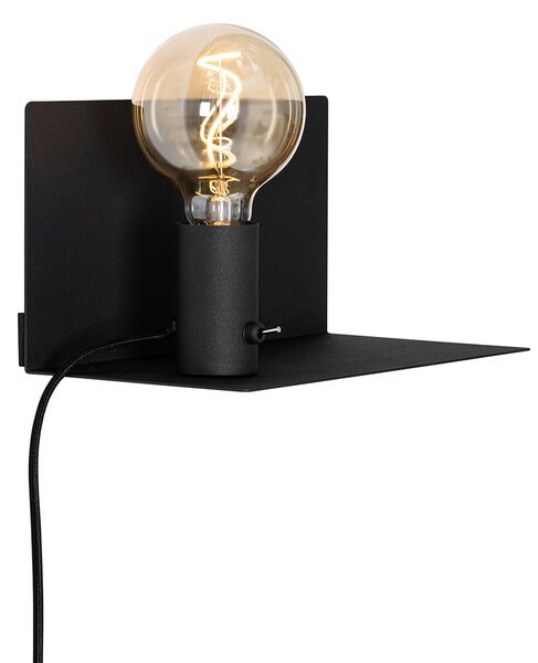 Moderná nástenná lampa čierna magnetická nastaviteľná - Muro