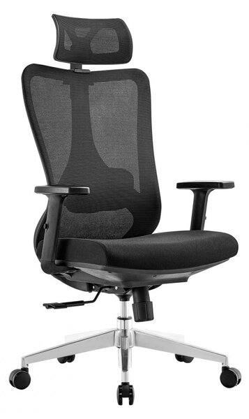 Kancelárska ergonomická stolička Neoseat AMADORA — čierna, nosnosť 150 kg