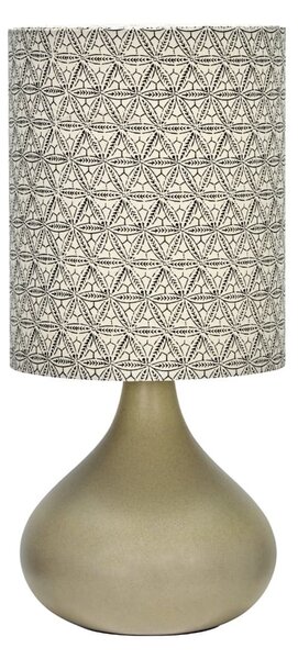 MUZZA Stolová lampa Flores 61 cm čierno-piesková