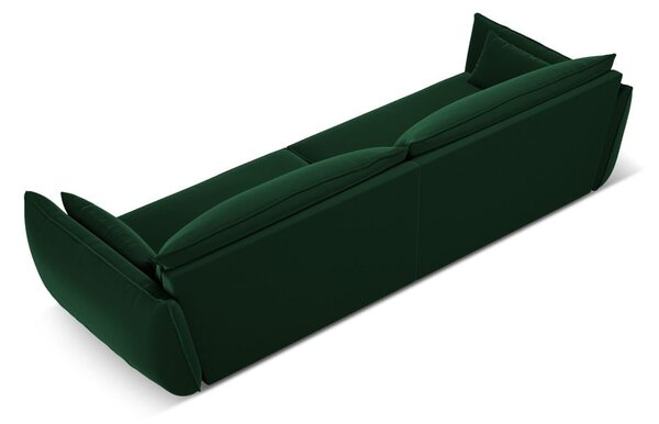 Tmavozelená zamatová pohovka 248 cm Vanda – Mazzini Sofas