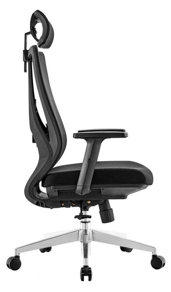 Kancelárska ergonomická stolička Neoseat AMADORA — čierna, nosnosť 150 kg
