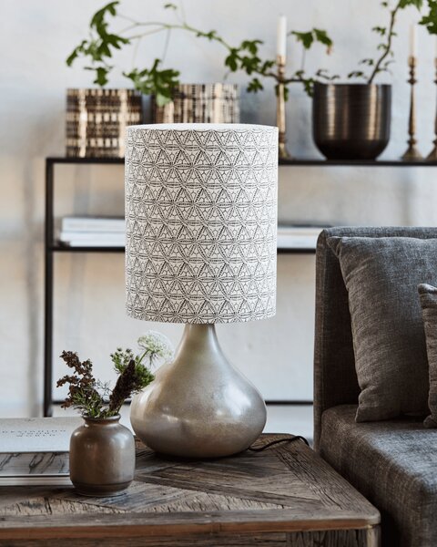 MUZZA Stolová lampa Flores 61 cm čierno-piesková
