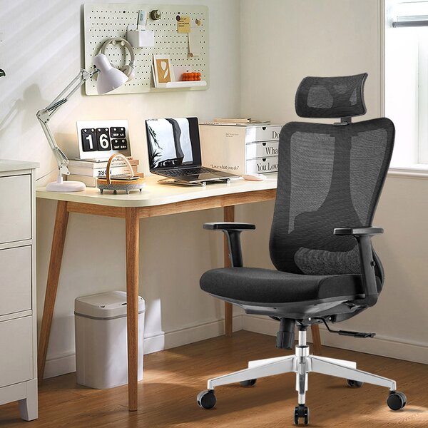 Kancelárska ergonomická stolička Neoseat AMADORA — čierna, nosnosť 150 kg