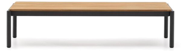 MUZZA Záhradný konferenčný stolík rellos 144 x 63 cm prírodný