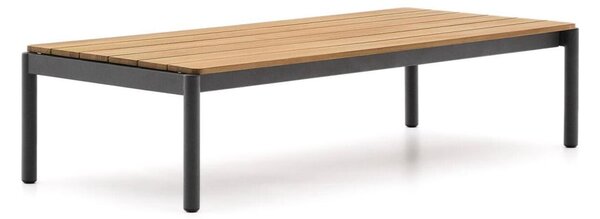 MUZZA Záhradný konferenčný stolík rellos 144 x 63 cm prírodný