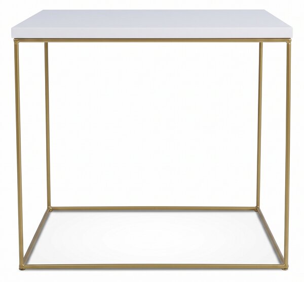Konferenčný stolík Elean - zlatá/biela