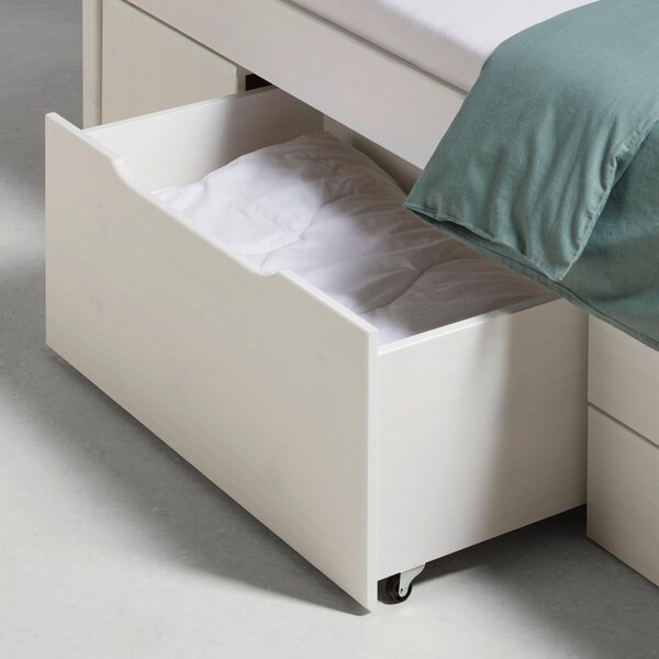 POSTEĽ S ÚLOŽNÝM PRIESTOROM, 160/200 cm, biela Zandiara - Online Only spálne, Online Only