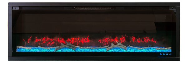 Dekoratívny elektrický krb ElectricSun Versalys stredne, nástenný, podlahový alebo vstavaný, s funkciou vykurovania, 10 farieb plameňa, s aplikácia, Š