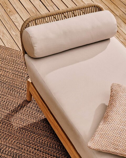 MUZZA Záhradná lavica talina 208 cm béžová