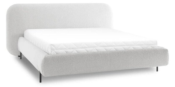 Béžová čalúnená dvojlôžková posteľ s úložným priestorom s roštom 180x200 cm Pointt – ELTAP