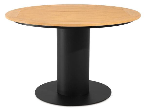 MUZZA Záhradný jedálenský stôl Teleh ø 120 cm čierny