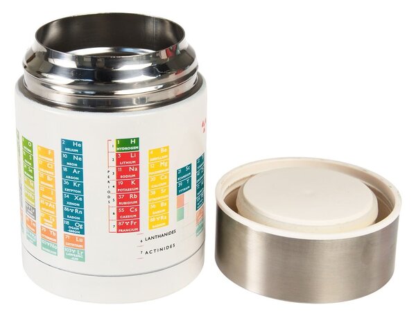 Krémová/v striebornej farbe termoska na jedlo/detská 450 ml Periodic Table – Rex London