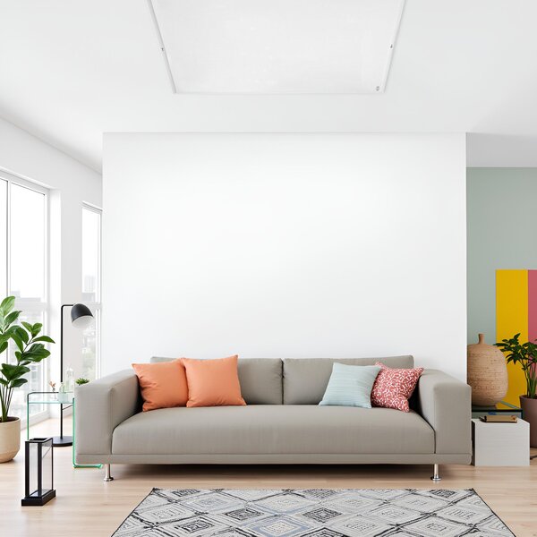 Infračervený sálavý ohrievač ElectricSun 720W Biely, elektrické vykurovanie s termostatu, na montáž na stenu a strop, 120x62cm