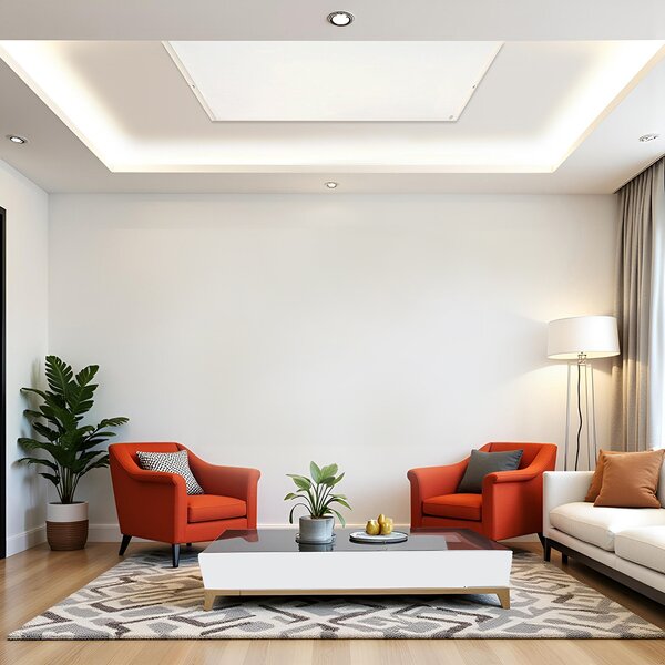 Infračervený sálavý ohrievač ElectricSun 720W Biely, elektrické vykurovanie s termostatu, na montáž na stenu a strop, 120x62cm