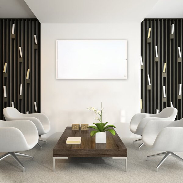 Infračervený sálavý ohrievač ElectricSun 720W Biely, elektrické vykurovanie s termostatu, na montáž na stenu a strop, 120x62cm