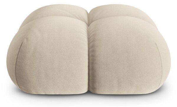 Béžová zamatová podnožka Loretto – Cosmopolitan Design