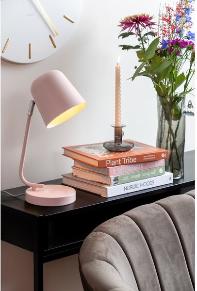 Ružová stolová lampa (výška 38,5 cm) Encantar – Leitmotiv