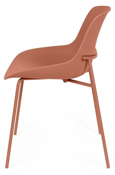 MUZZA Jedálenská stolička LETTA 47 cm terakota