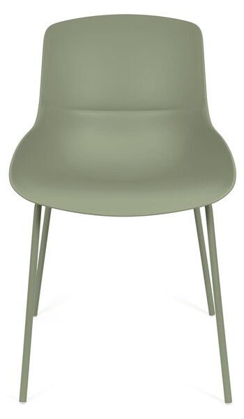 MUZZA Jedálenská stolička LETTA 47 cm zelená