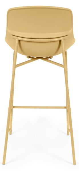 MUZZA Barová stolička LETTA 66 cm žltá