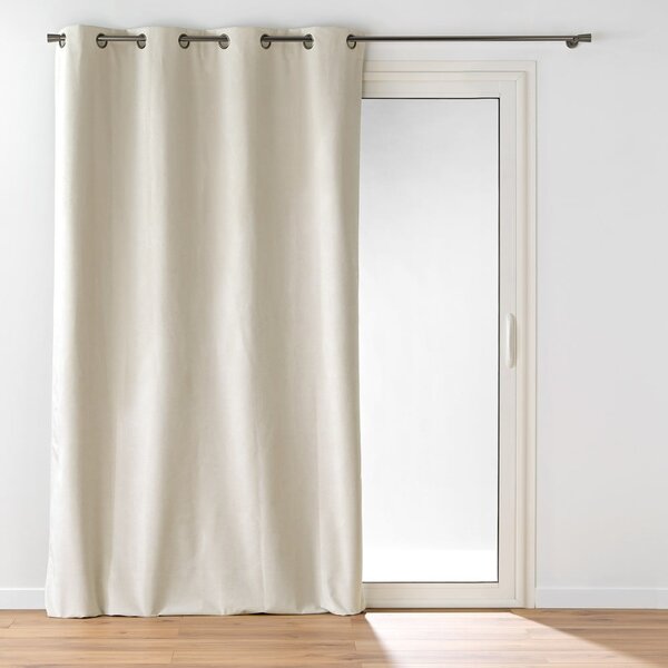 Béžový zamatový záves 140x260 cm Olympe – douceur d'intérieur