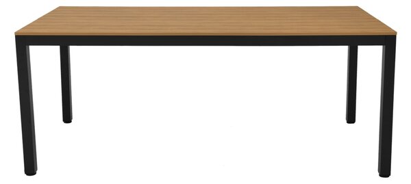 MUZZA Záhradný jedálenský stôl HYACINT 180 x 86 cm čierny
