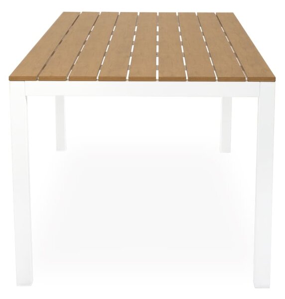 MUZZA Záhradný jedálenský stôl HYACINT 180 x 86 cm biely