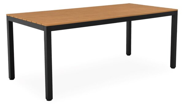 MUZZA Záhradný jedálenský stôl HYACINT 180 x 86 cm čierny