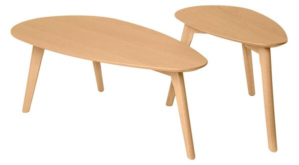 MUZZA Set 2 konferenčných stolíkov DARCON 100 x 50 x 35 cm