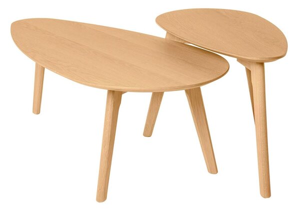 MUZZA Set 2 konferenčných stolíkov DARCON 100 x 50 x 35 cm