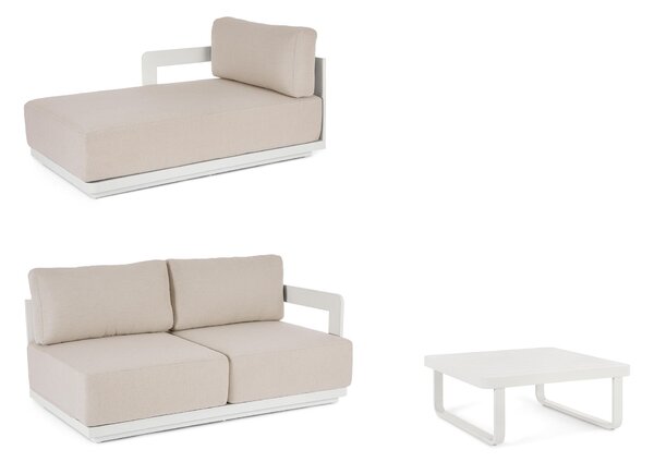 MUZZA Záhradný set riemal béžový