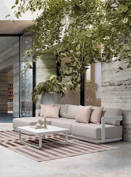 MUZZA Záhradný set riemal béžový