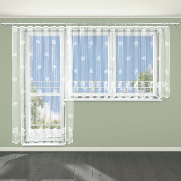 Žakárová záclona Tylex EDITA balkónový komplet