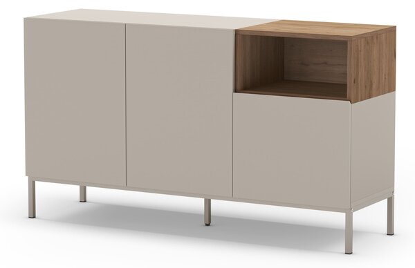 MUZZA Komoda KATRIN 140 x 42 cm krémová