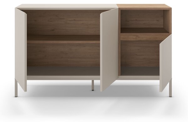 MUZZA Komoda KATRIN 140 x 42 cm krémová