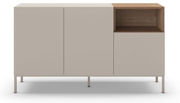 MUZZA Komoda KATRIN 140 x 42 cm krémová