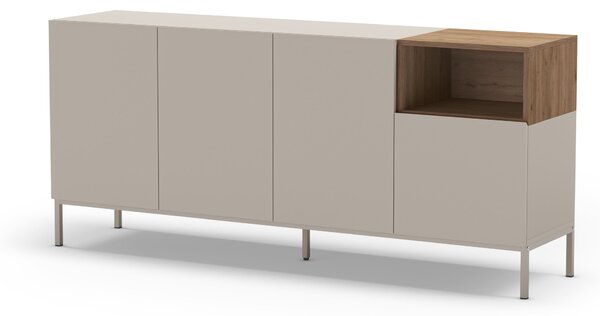 MUZZA Komoda KATRIN 180 x 42 cm krémová