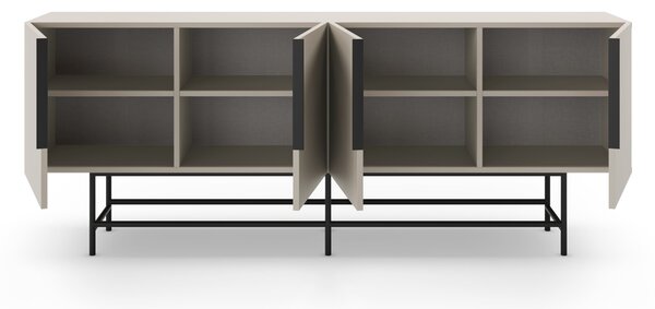 MUZZA Komoda EDZIO 200 x 78 cm krémová