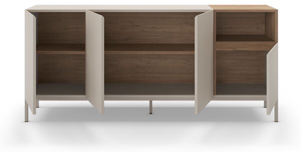 MUZZA Komoda KATRIN 180 x 42 cm krémová