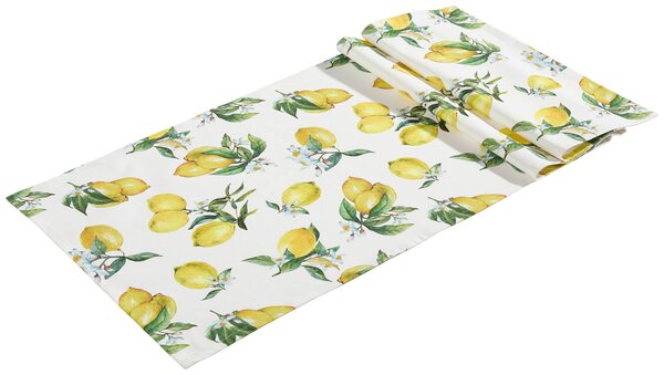ÚZKY OBRUS, 140/40 cm, žltá, biela Esposa - Textil do domácnosti