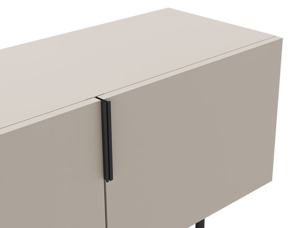 MUZZA TV stolík EDZIO 200 x 55 cm krémový