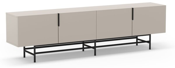 MUZZA TV stolík EDZIO 200 x 55 cm krémový