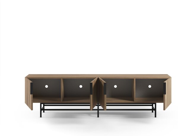 MUZZA TV stolík EDZIO 200 x 55 cm prírodný