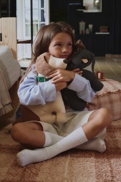 MUZZA Vankúš LOOPY 45 x 36 cm béžový
