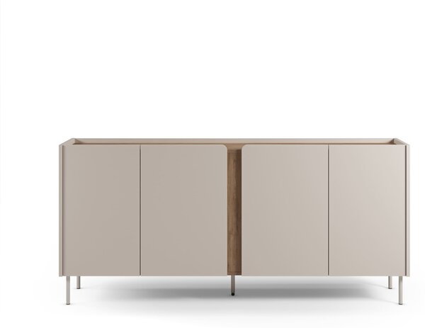 MUZZA Komoda LEMBUT 180 x 41 cm svetlo sivá
