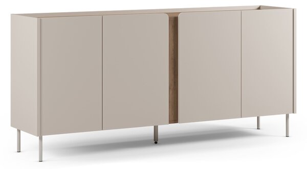 MUZZA Komoda LEMBUT 180 x 41 cm svetlo sivá