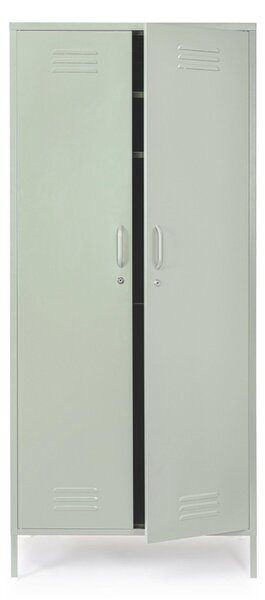MUZZA Šatníková skriňa PASTEL 185 x 80 cm zelená
